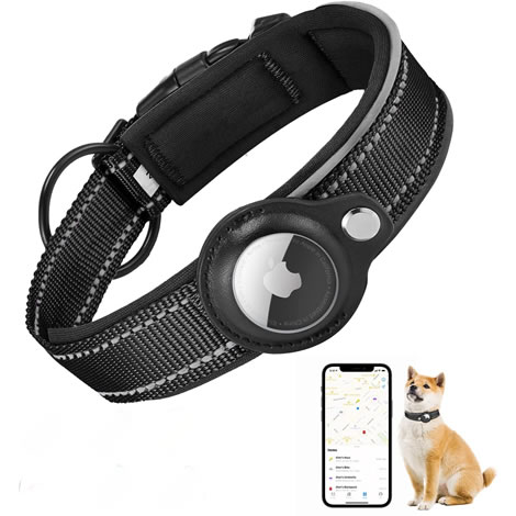 Pelican - Soporte para collar de perro AirTag – Funda de silicona para  collar de mascotas, a prueba de arañazos Apple AirTag para rastreador de  perros