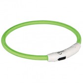 Collar aro con luz flash verde Collar aro con luz flash verde