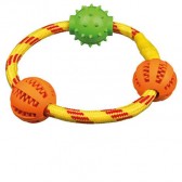 Denta fun anillo cuerda con pelotas Denta fun anillo cuerda con pelotas