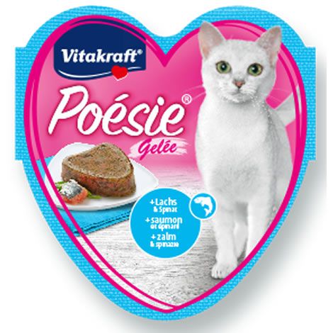 Vitakraft poesie gelatina salmón & espinacas Vitakraft poesie gelatina salmón & espinacas